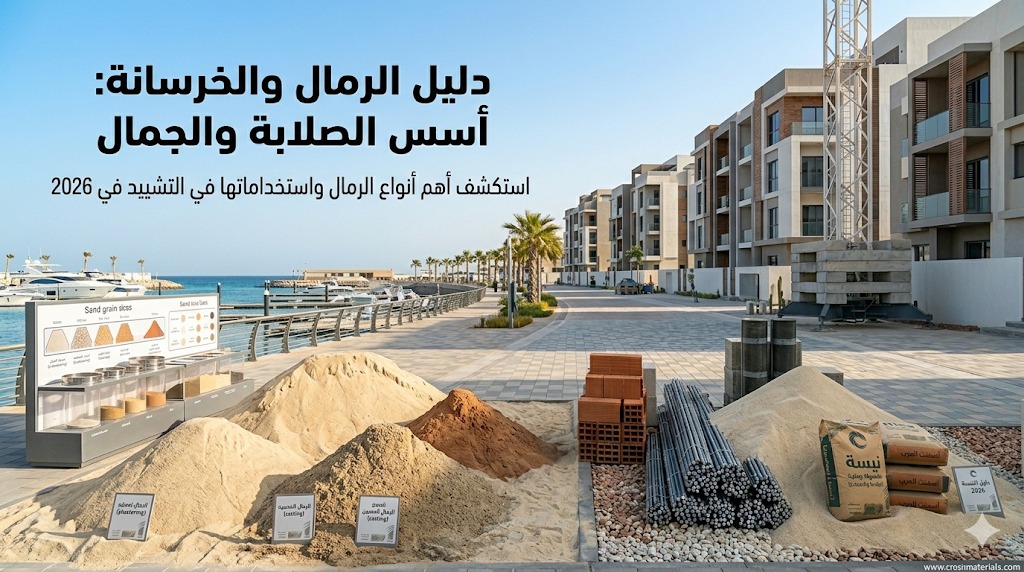 أنواع النيسة (الرمل) واستخداماتها في البناء: كيف تختار النوع الأنسب للياسة والصبات؟